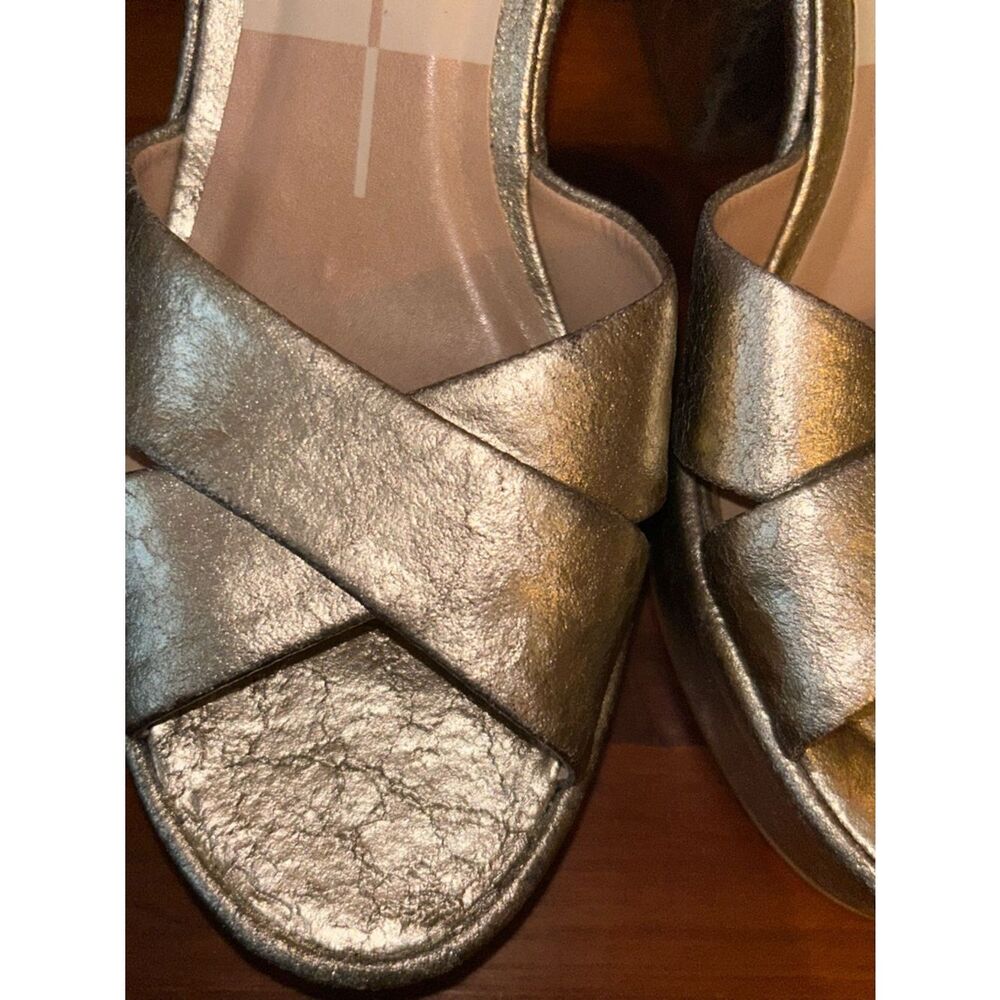 Dolce Vita Laisha Ankle Buckle Chunky Platform Block Heel Shoes - Picture 6 of 12